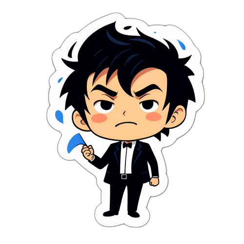 ユーモラスなキャラクターシール