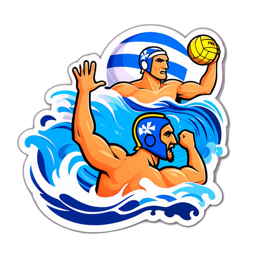 Αυτοκόλλητο Υδατοσφαίρισης: Ελλάδα vs Κροατία