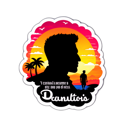 Sticker cu Silueta lui Carlos Alcaraz
