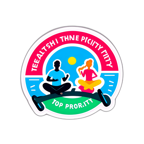 건강한 라이프스타일 스티커