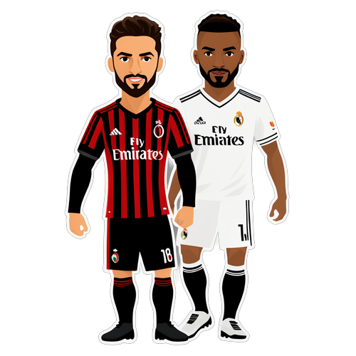 Mchezo wa Babu! Sticker ya Real Madrid na AC Milan Yaratibu Ushindani wa Kihistoria!