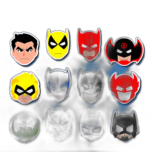 Super-héros stylisés