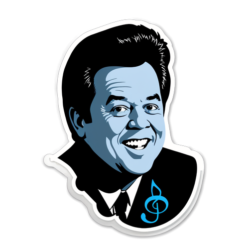 Artistic Sticker Design Honoring Wayne Osmond