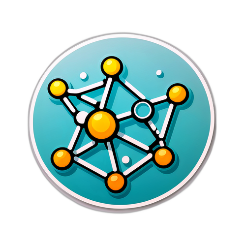 Karbon Molekülü Yapısı Stickerı