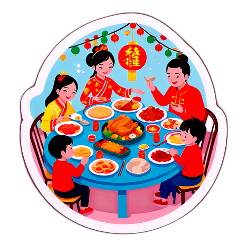 Autocollant lumineux du Nouvel An Lunaire