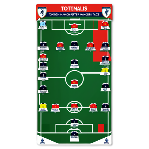 Line-up voor de wedstrijd Tottenham - Manchester United
