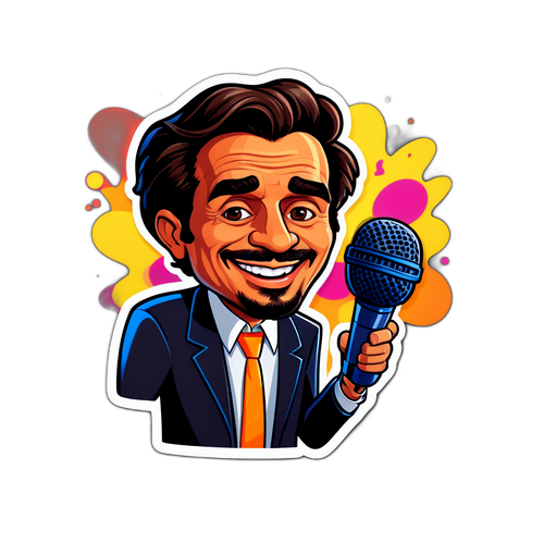 Caricatura Giocosa di Flavio Insinna