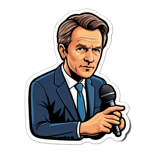 Journalist med mikrofon och anteckningsblock