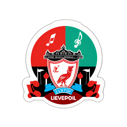 Quirkete klistremerke av Liverpool's berømte hymne