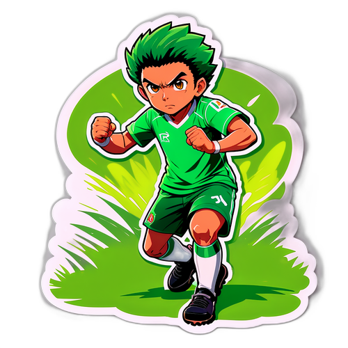Sticker do Jogador Nino em Ação
