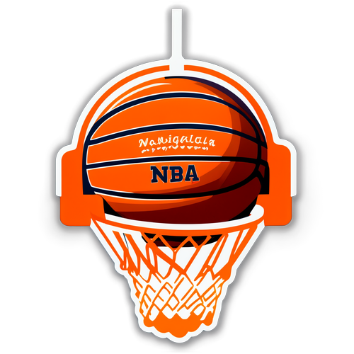 Nostalgic NBA Basketball Sticker