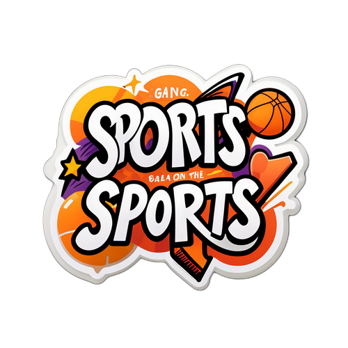 Sticker cu mesaj motivațional despre sport