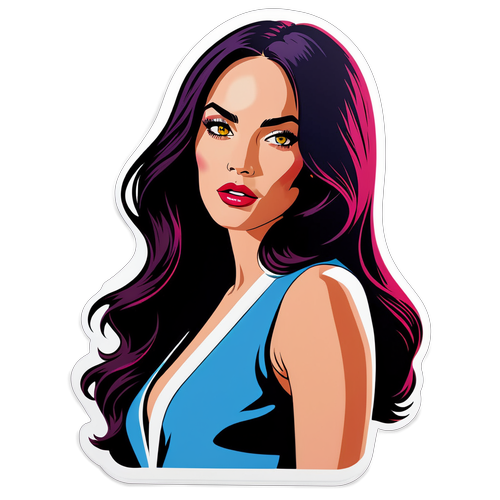 Megan Fox'un Tarzıyla Modayı Sarsan Çarpıcı Sticker!