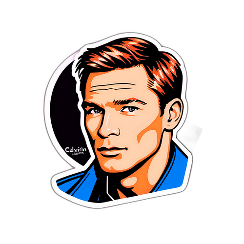 CK品牌形象時尚貼紙