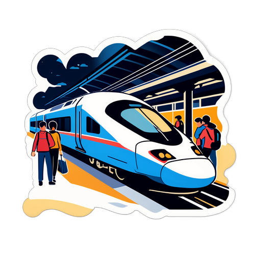 高铁站的繁忙场景