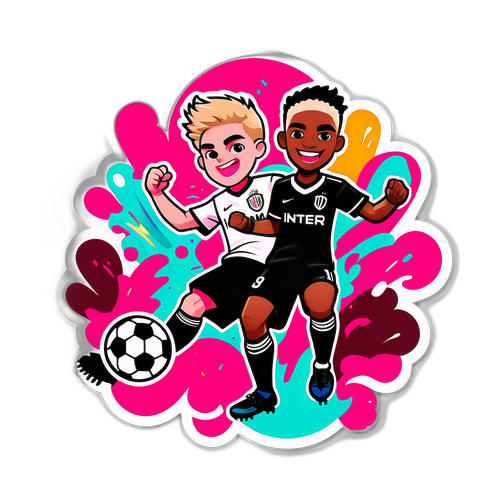 Sticker Bermain Sepak Bola Inter Miami dan Cincinnati