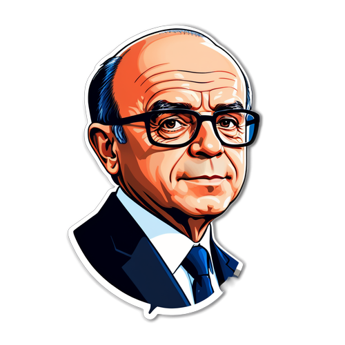 Ontdek de Exclusieve Bernard Cazeneuve Sticker: Een Stijlvol Kunstwerk Met zijn Officiële Portret!