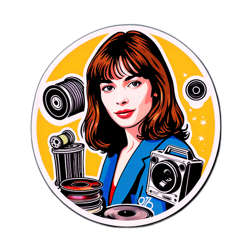 Vintage-Inspired Sticker ni Jane Birkin