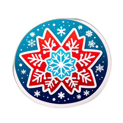 Стикер с новогодней тематикой