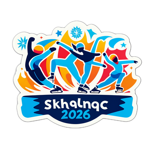 Stiker Olimpik Seluncur Ais 2026