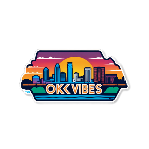 Oklahoma City Skyline Sticker