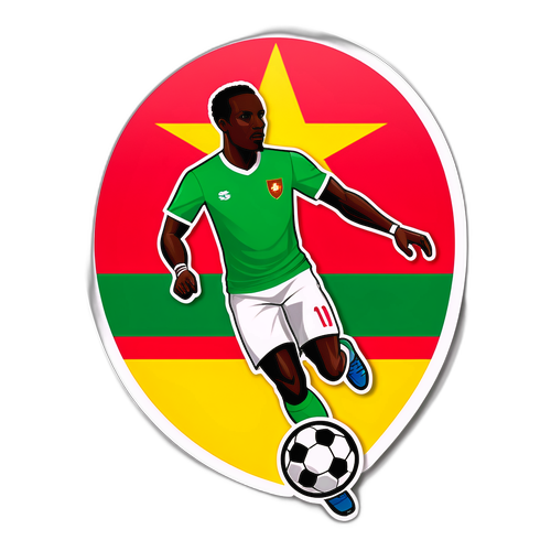 Sticker ya Mashabiki wa Mpira wa Miguu wa Senegal na Morocco