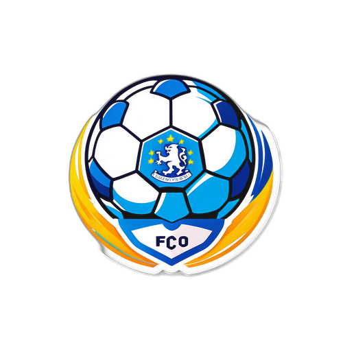 Μπάλα Ποδοσφαίρου με Χρώματα Porto FC