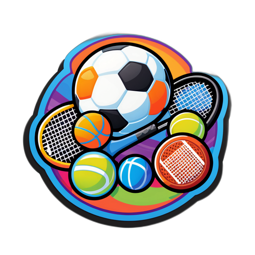 Sticker Aktiviti Bertemakan Sukan