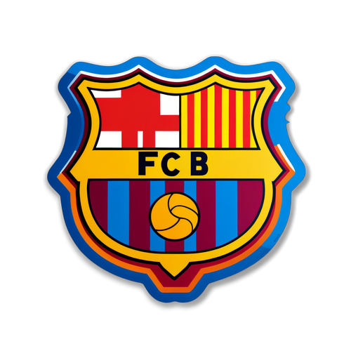 Unlock the Spirit of Barcelona: The Vibrant Camp Nou Emblem Sticker You've Been Missing!