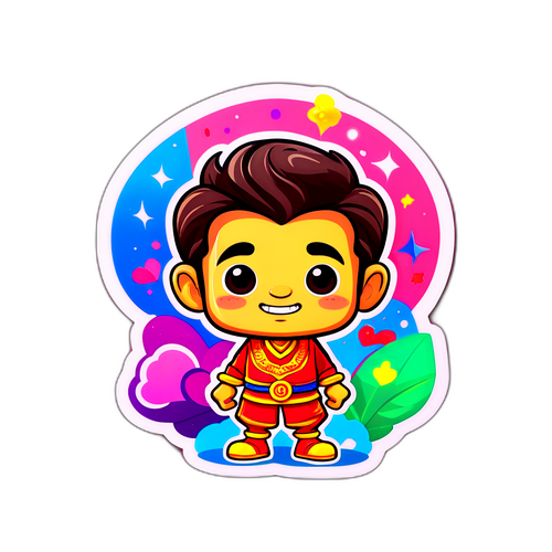 สติ๊กเกอร์การ์ตูน "ขุนพี้อินางคำ"