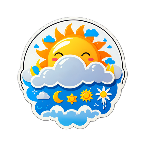 Sticker Dự Báo Thời Tiết
