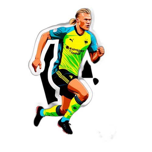 एर्लिंग हैलैंड की गतिमान स्टिकर