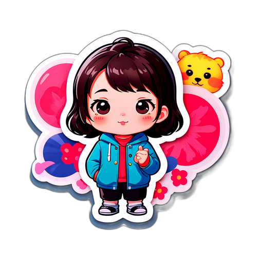 귀엽고 사랑스러운 캐릭터 스티커
