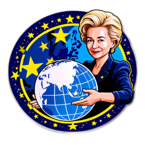 Ursula von der Leyen med globe