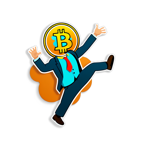 Fröhlicher Bitcoin-Tanz