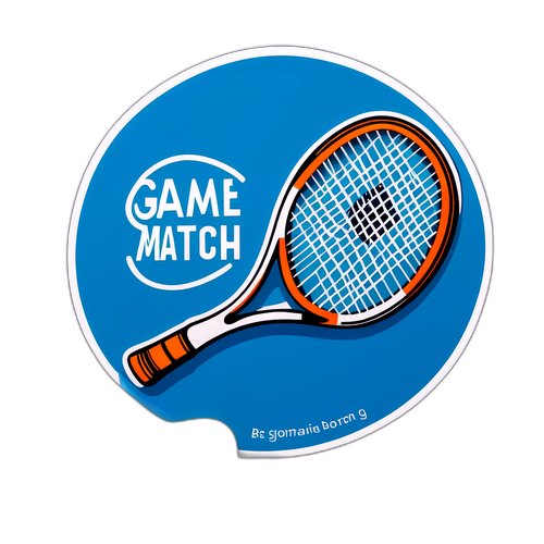 Designa en klistermärke av Björn Borgs tennisracket