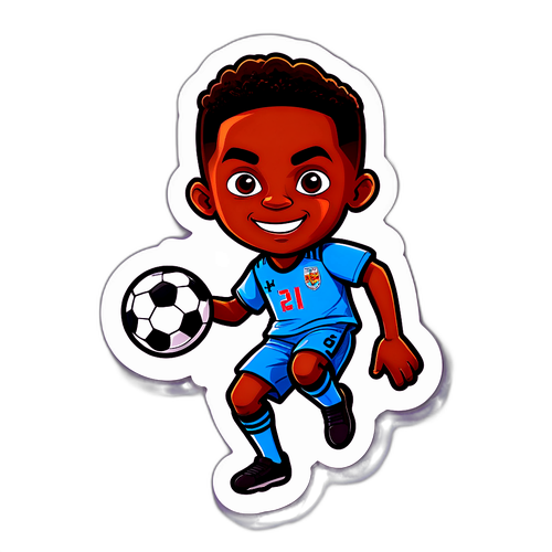 Sticker ya Hugo Ekitike akicheza mpira