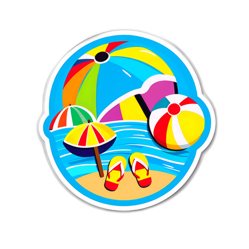 Nostalgisk 'Ha det bra, juni'-klistremerke