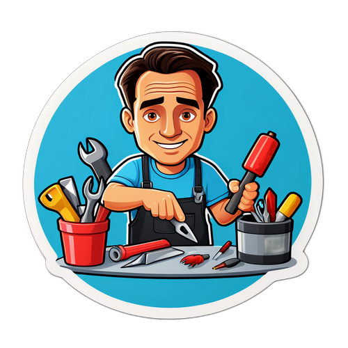 Autocollant amusant de Virgil Augen