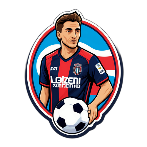 Sticker Colorido de Fútbol Argentino