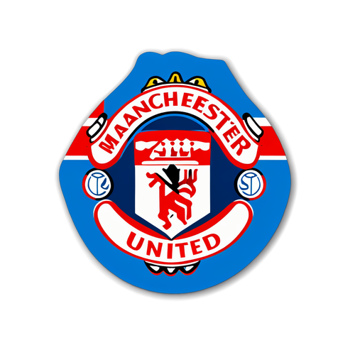 Naklejka Manchester United i Rangers