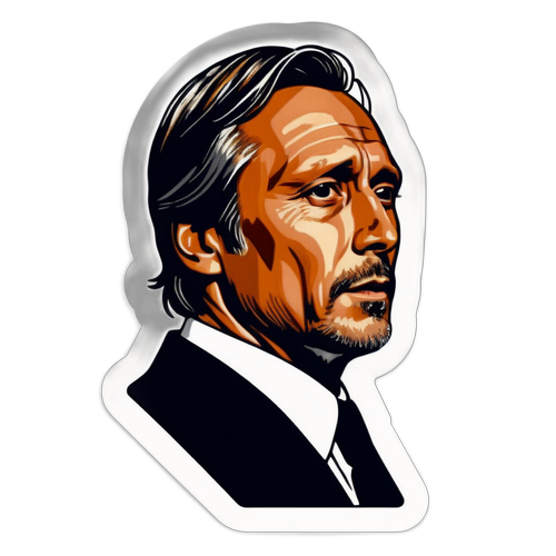 Mads Mikkelsen'in Dramatik Anı Sticker'ı