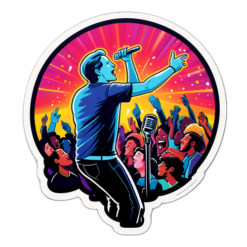 Vibrant Concert Performance Sticker