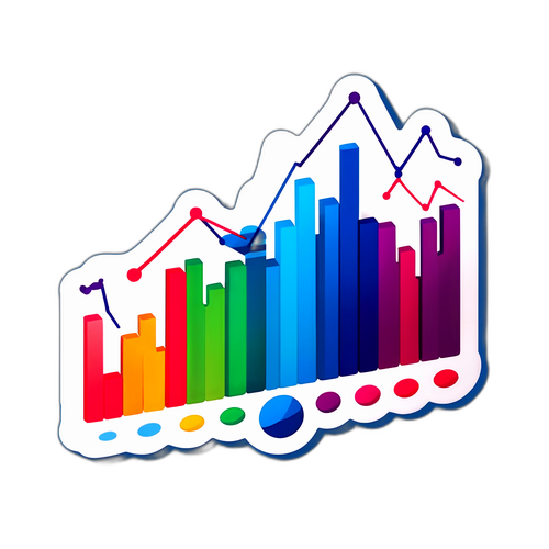 Vibrant Novo Nordisk Stock Chart Sticker