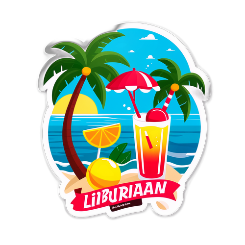 Stiker Tematik Pantai