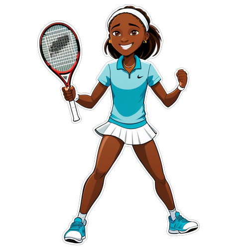 Unleash Your Inner Champion with Coco Gauff's 'Hear Me Roar!' Victory Sticker!