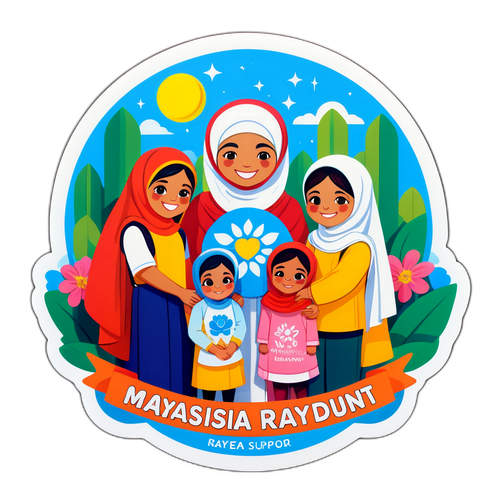 Sticker Inspirasi Malaysia Madani Rakyat Disantuni
