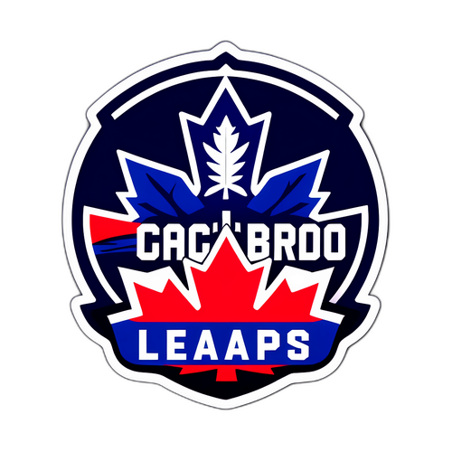 Maple Leafs vs Canadiens Vintage Hockey Sticker