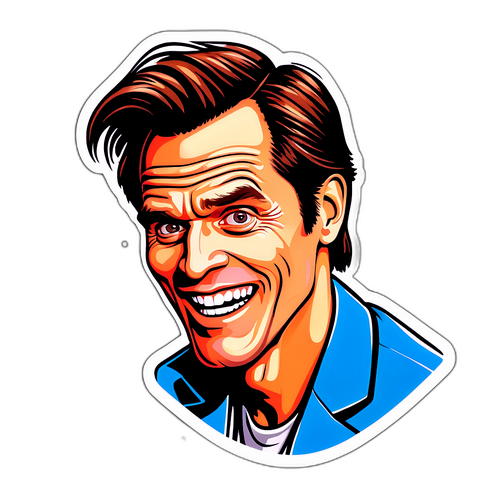 Śmieszna ilustracja z cytatami Jima Carreya