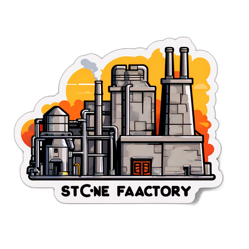 Sticker van de steenfabriek in Bissegem